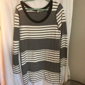 Free People Large striped mini dress